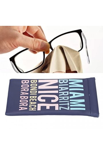 cersalt Pochette à lunettes, sac de rangement pour lunettes à la mode résistant à lusure pour bijoux pour téléphones portabl