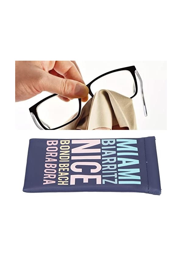 cersalt Pochette à lunettes, sac de rangement pour lunettes à la mode résistant à lusure pour bijoux pour téléphones portabl