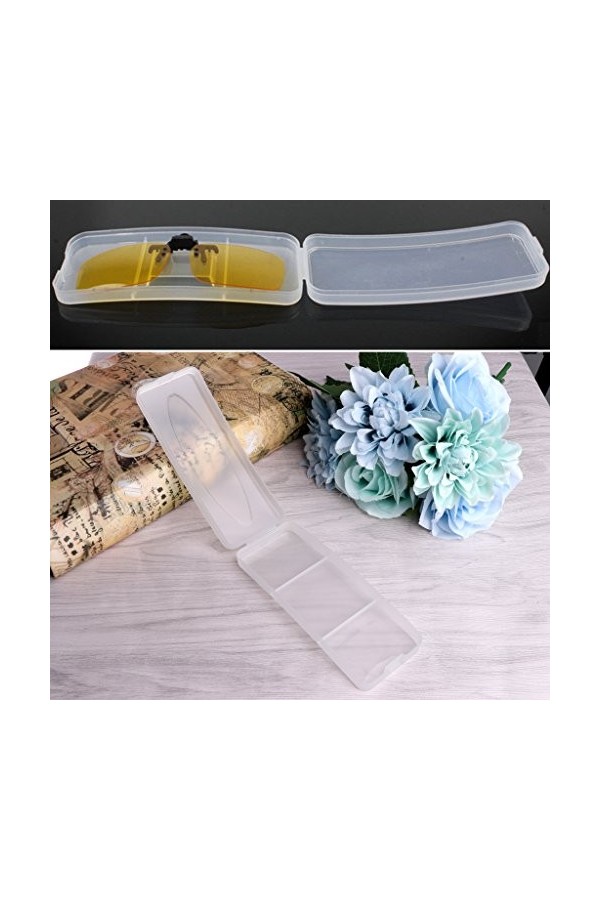 ZOOMY Clip de Protection en Plastique Durable pour Lunettes de Soleil Transparentes