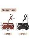 XIXKOLYU® Étui à lunettes de soleil en cuir souple 2 pièces - Étui à lunettes de soleil tendance Sac à lunettes portable pour