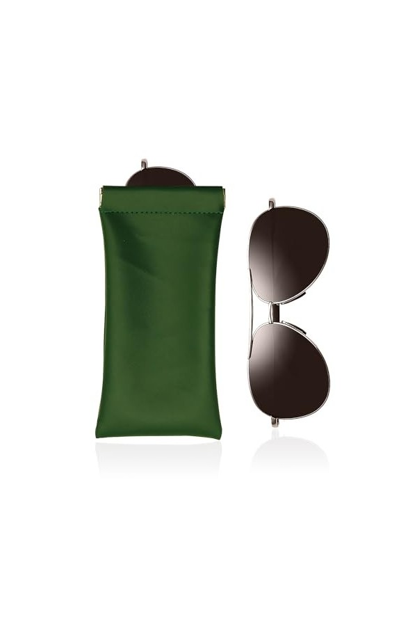 FZSECRIU Etui Lunettes Souple, Pochette Lunettes, Etui Lunettes Cuir,Rangement Lunettes,Étuis à Lunettes Femme, Boite a Lunet