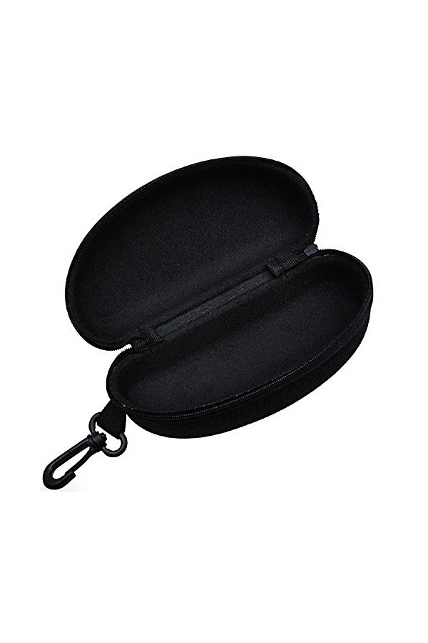 Brussels08 1 étui Portable créatif à Fermeture éclair pour Lunettes de Soleil avec Mousqueton en Plastique, Lunettes de Solei