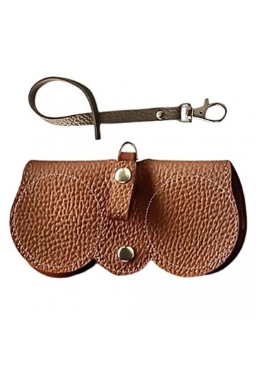 Étui à Lunettes de Soleil en Cuir Souple, Poche en Cuir PU pour Lunettes dété, Pochette à Lunettes Portable à lextérieur po