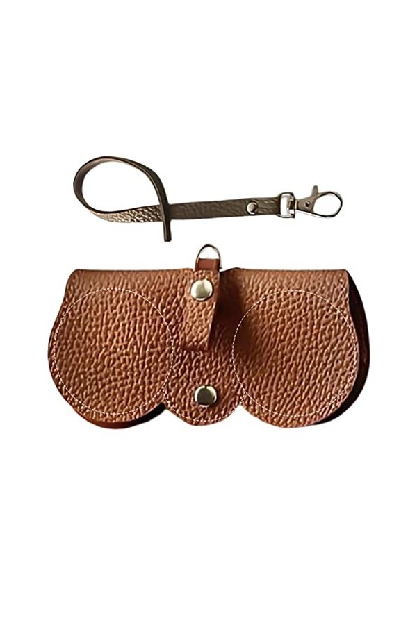Étui à Lunettes de Soleil en Cuir Souple, Poche en Cuir PU pour Lunettes dété, Pochette à Lunettes Portable à lextérieur po