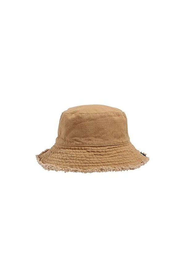 CLAPE Washed Cotton Bucket Hat Chapeau de Seau Anti UV Chapeau de Pêcheur Femme Chapeau Bob Été Réversible Wide Brim Sun Hat 