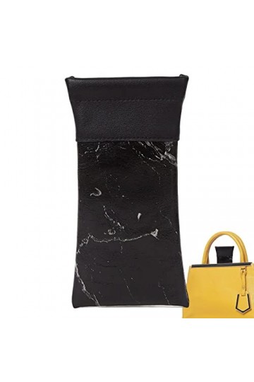 Sac à lunettes de soleil | Sac à lunettes de soleil étanche texture marbrée - Étui souple à fermeture à pression - Pochette e
