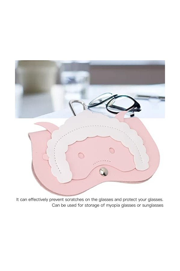 Shanrya Sac à Lunettes, étui à Lunettes de Protection de décoration pour Hommes pour Femmes pour Enfants Rose 