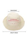 Yolev Soleil Seau Chapeau Femmes Plage Chapeaux Sun Bucket Hat de Seau Chapeau de Pêcheur Coton Casual Soleil Décontracté Ran