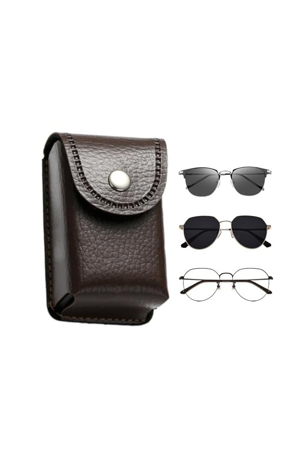 FULVO Étui à lunettes souples - Pochettes de protection souples pour lunettes pour les voyages,Porte-lunettes à la mode pour 