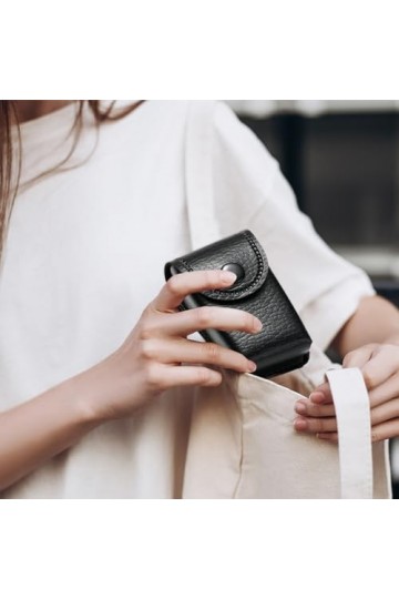 Qurygin Étui à lunettes en cuir | Pochettes de protection souples en cuir PU pour lunettes | Étui à lunettes portable avec bo