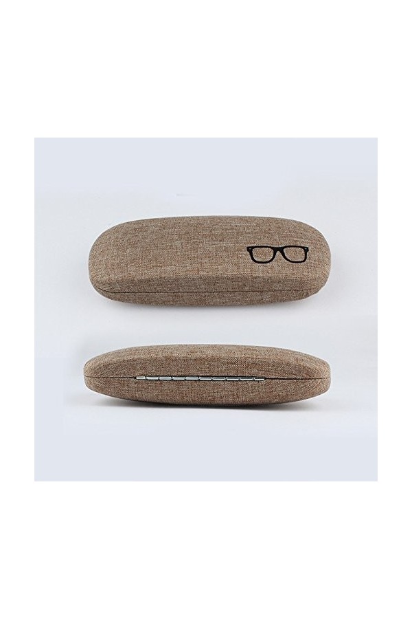 Lubier Étui à lunettes en lin créatif pour homme et femme 16.1 * 6.1 * 3.8CM b