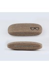 Lubier Étui à lunettes en lin créatif pour homme et femme 16.1 * 6.1 * 3.8CM b