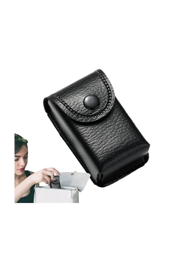 BIXOO Étui à lunettes en cuir - Pochettes de protection pour lunettes en cuir PU de voyage | Étui à lunettes portable avec bo