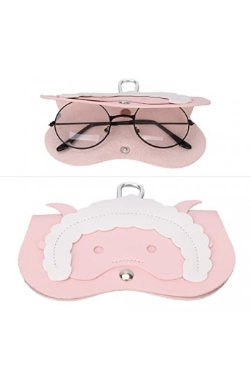 Brrnoo Étui de Rangement pour Lunettes de Sécurité, Sac à Lunettes Mignon Petit Motif de Chèvre Lunettes Portables Protection