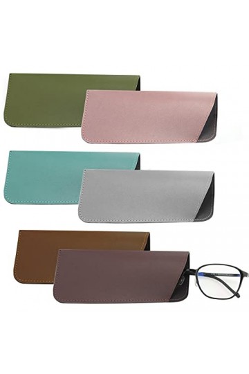 AIEX Étuis à Lunettes Souples, 6pcs Étui à Lunettes de Soleil Souple Étui à Lunettes de Soleil Pochette Souple &nbsp;Étui&nbsp;à&nbsp;Lunett