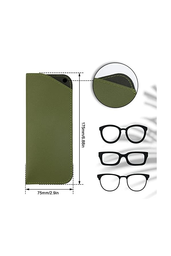 AIEX Étuis à Lunettes Souples, 6pcs Étui à Lunettes de Soleil Souple Étui à Lunettes de Soleil Pochette Souple &nbsp;Étui&nbsp;à&nbsp;Lunett