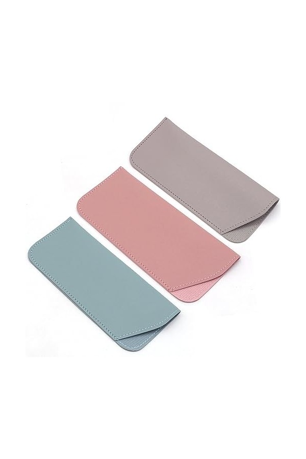 KQNM 3 pièces étui à lunettes souple, étui à lunettes de soleil pour femmes sac à lunettes sac de lunettes de soleil portable