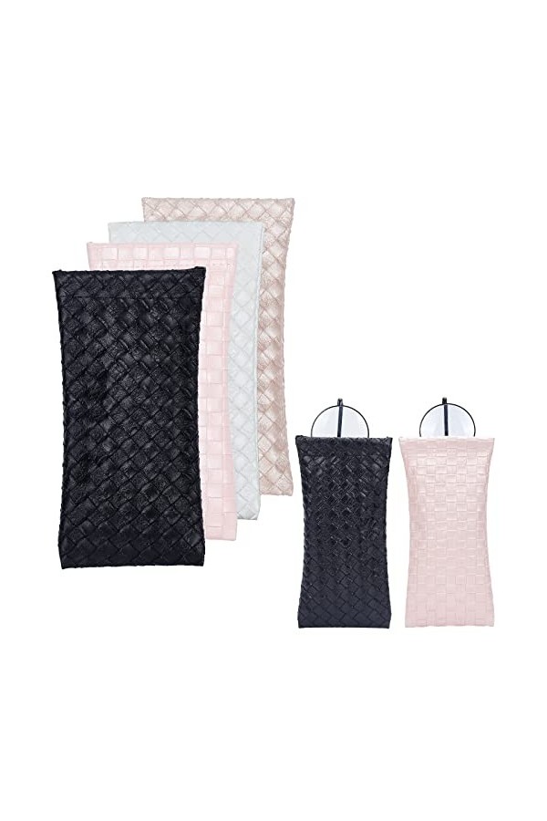 OLYCRAFT 8 pièces Étui à Lunettes en Cuir Voyage PU Étui à Lunettes en Simili Cuir Étui à Lunettes de Soleil en Cuir pour Lun