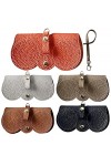 Nasoalne Pochette pour soleil | Étui à lunettes souple pour hommes | Étui à soleil en cuir PU femmes | Organisateur transport