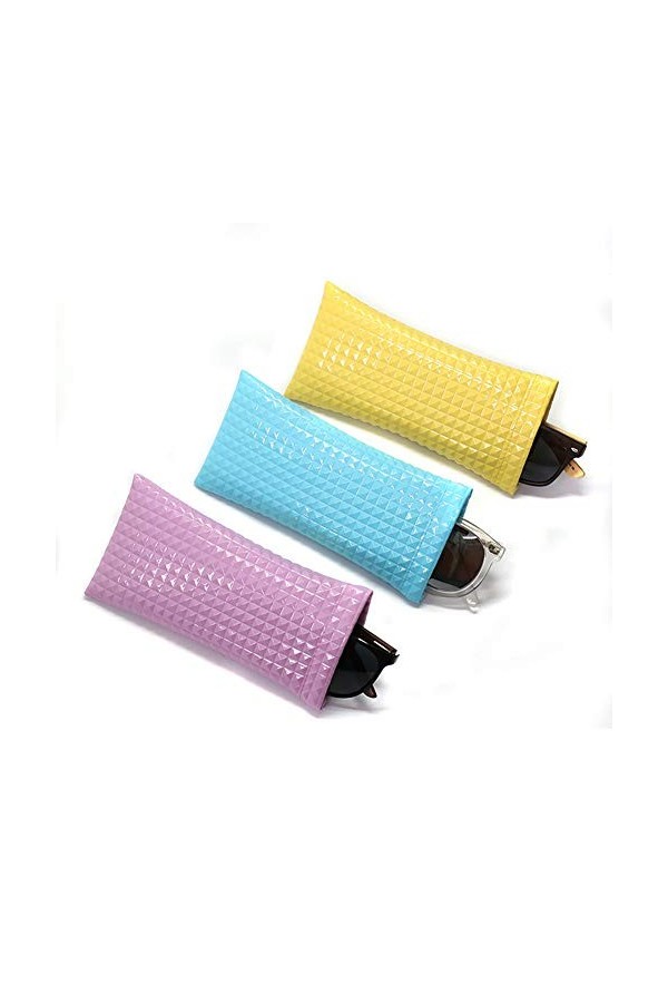 Asudaro Pochette de Protection pour Lunettes de Soleil étuis à Lunettes de Rangement Imperméables en Faux Cuir Lunettes de Pr