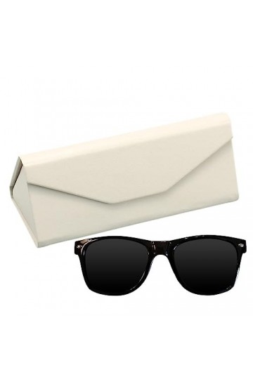 TONGFENG étui à lunettes pliable - Étui à lunettes pliable - Étui à soleil pliable, étui à soleil portable en PU pour protect