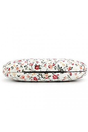 Dosige Étui à lunettes avec fermeture éclair et coque rigide en EVA pour lunettes de soleil, lunettes de lecture Motif fleurs