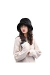 Chapeau de Seau Automne Hiver en Fausse Fourrure avec Bord Large Chapeau de Pêcheur Chaud Doux Confortable Hommes Femmes Bonn