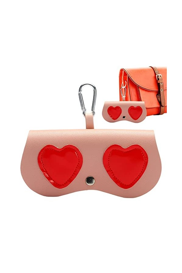 Joberio étui à Lunettes Souple | Pochette à Lunettes en Cuir Animal Mignon avec Double sécurité | Pochette Protection Lunette