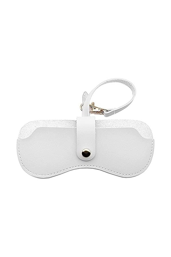 Étui à lunettes portable en cuir souple pour femme