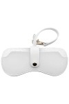 Étui à lunettes portable en cuir souple pour femme