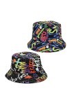SKHAOVS 2 Pcs Chapeau de Seau Tendance, Chapeau de Pêcheur Réversible, Chapeaux de Seau Imprimé Bucket Hat, Chapeau de Soleil