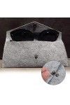 Hapivida Sac de Rangement pour Lunettes En Feutre Portable étui à Lunettes de Solaire Polyvalent étui de Protection Souple po