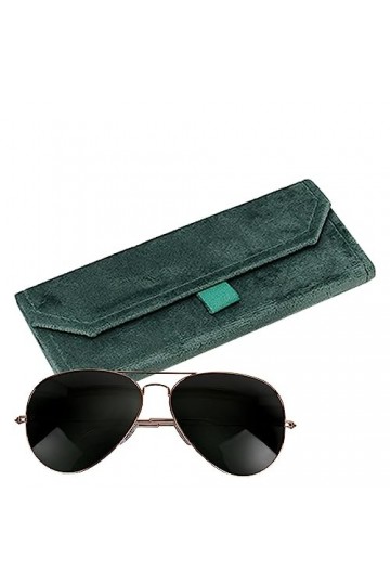 Wukesify Étui pliant pour soleil - Étui à lunettes portable pliable Boîte à lunettes,Soft Fluff Eyewear Storage Boîte à lunet