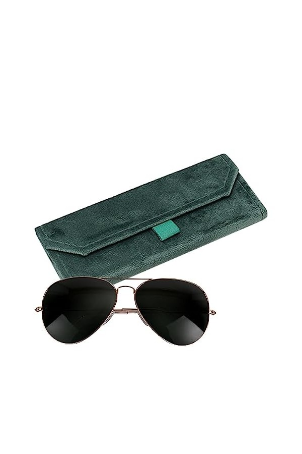 Wukesify Étui pliant pour soleil - Étui à lunettes portable pliable Boîte à lunettes,Soft Fluff Eyewear Storage Boîte à lunet
