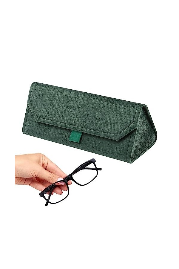 HESHS Étui à Lunettes Portable | Boîte à Lunettes Portable Pliable à Coque Rigi- Lunettes Rangement pour Lunettes à Fermeture