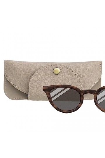 Eayoly Étui à Soleil en Cuir,Étui à Lunettes en Cuir PU magnétique Anti-Rayures - Petit Sac à Soleil pour Lecture