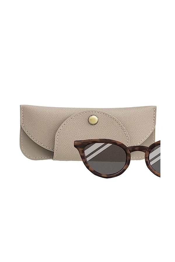 Eayoly Étui à Soleil en Cuir,Étui à Lunettes en Cuir PU magnétique Anti-Rayures - Petit Sac à Soleil pour Lecture