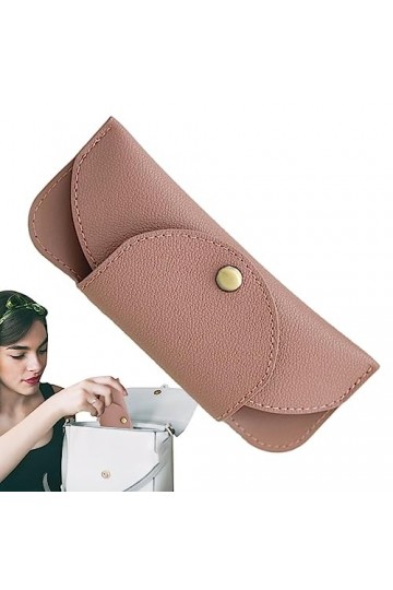 Eayoly Étui à Soleil en Cuir - Porte-étui à Lunettes en Cuir PU avec Boucle magnétique - Pochette Rangement pour Organisateur