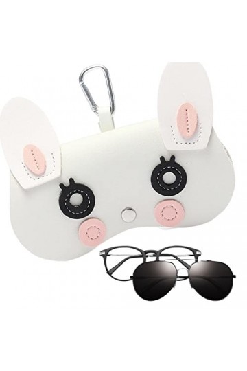 Joberio Étui à lunettes dessin animé, étui à lunettes dessin animé animal chaud, pochette protection lunettes soleil souple à