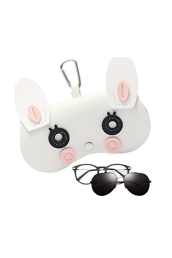 Joberio Étui à lunettes dessin animé, étui à lunettes dessin animé animal chaud, pochette protection lunettes soleil souple à
