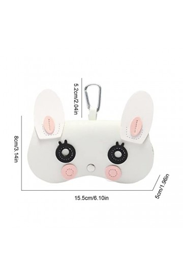 Joberio Étui à lunettes dessin animé, étui à lunettes dessin animé animal chaud, pochette protection lunettes soleil souple à