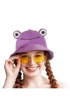 SAOROPEB Chapeau grenouille pour adultes et adolescents, chapeau cloche mignon grenouille, chapeau cloche en coton, chapeau d