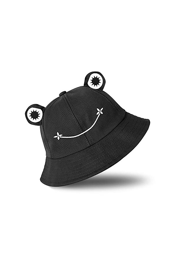 SAOROPEB Chapeau grenouille pour adultes et adolescents, chapeau cloche mignon grenouille, chapeau cloche en coton, chapeau d