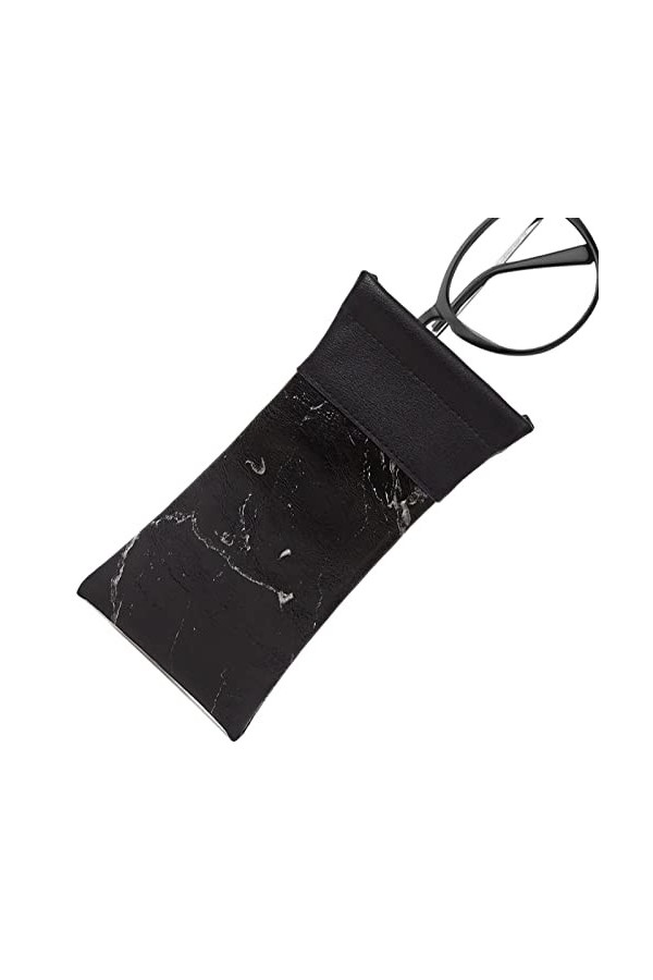 MODGAL Lunettes Soleil,Sac Porte-Lunettes à Texture marbrée résistant à leau | Étui à Lunettes Soleil Souple en Cuir PU Port