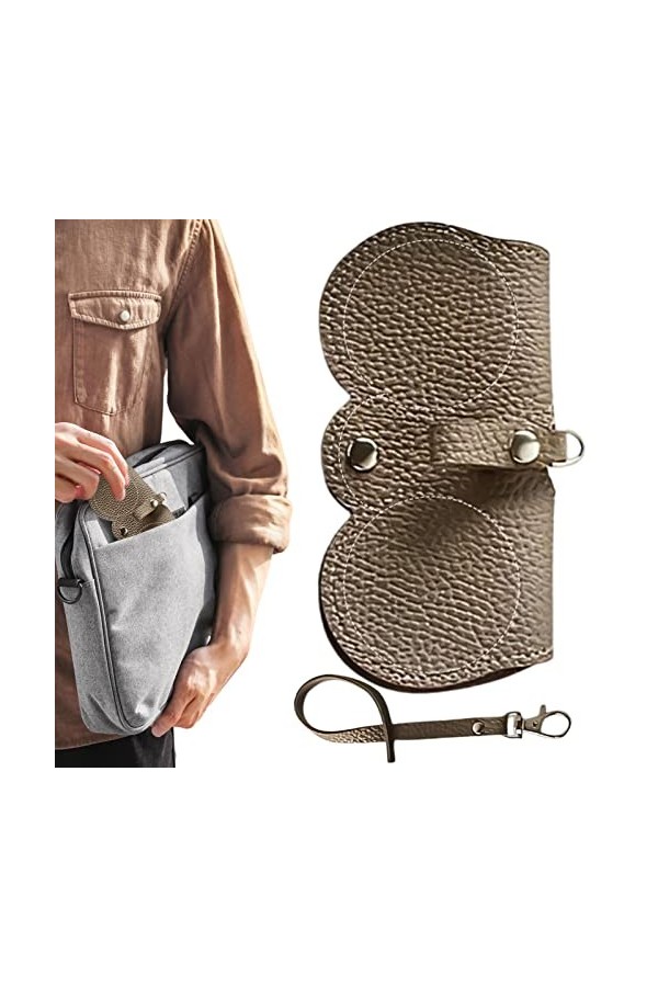 Boîte À Soleil en Cuir PU, Boîte Lunettes Anti-Choc, Boîte Protection Voyage pour Lunettes en Cuir PU, Boite Lunettes Multipl