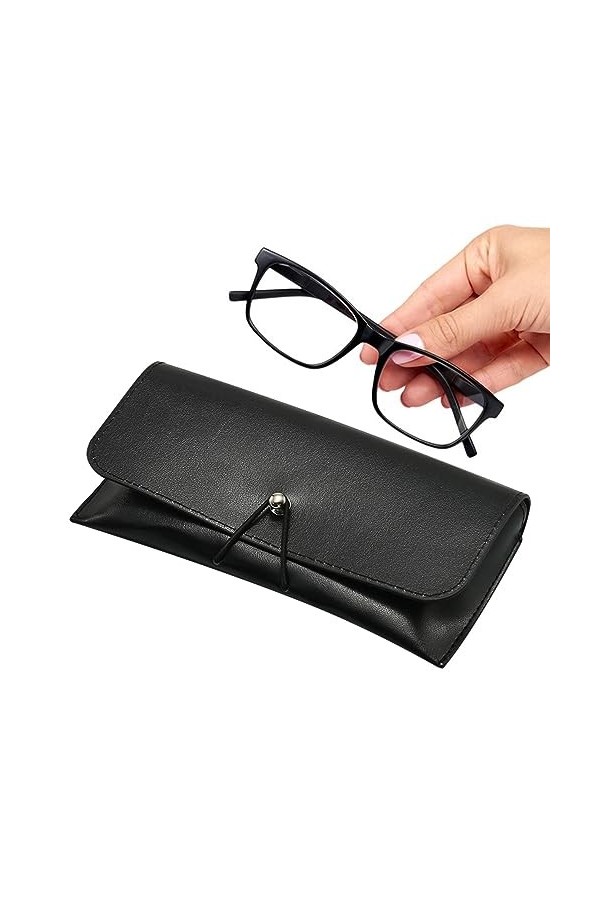 mingchengheng Lunettes Soleil en Cuir | Support boîtier Rigipour Lunettes Soleil Voyage,Lunettes Protection Portables, boîte 