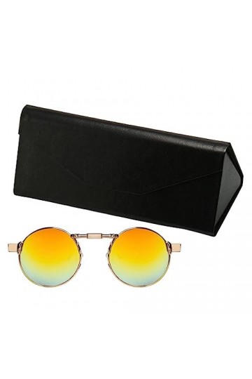 ZORQ Étui à soleil pliable | Étui à soleil pliable,Étui rigipliant magnétique en cuir écologique couleur unie pour soleil, vu