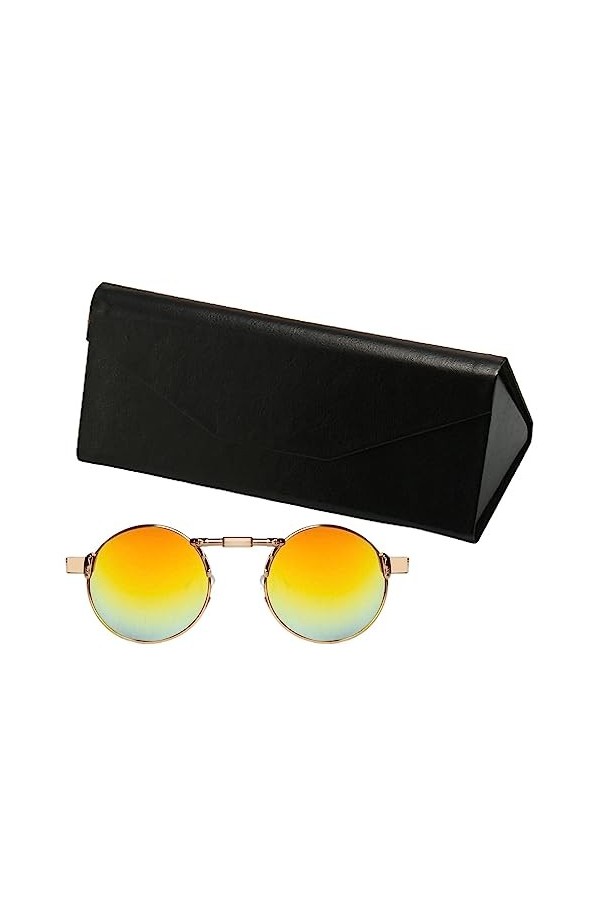 ZORQ Étui à soleil pliable | Étui à soleil pliable,Étui rigipliant magnétique en cuir écologique couleur unie pour soleil, vu