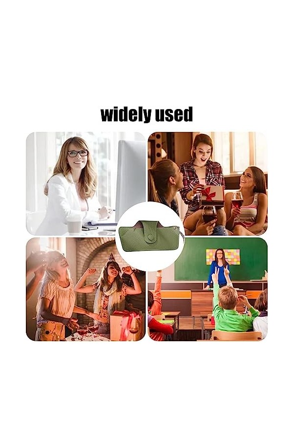 BAOK Sac à lunettes | Porte-lunettes - Porte-étui à lunettes en vachette couche supérieure, pochette pour lunettes soleil min