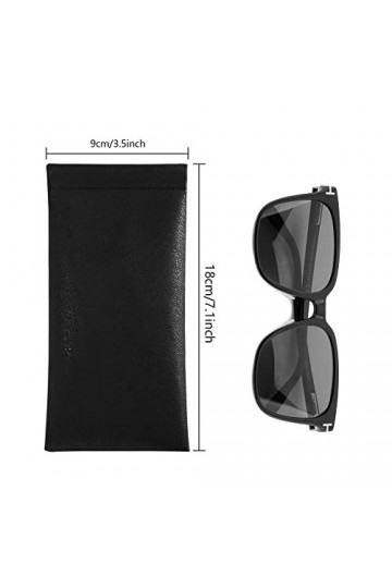 alladaga Lot de 3 étuis de Protection Souples pour Lunettes de Soleil Pour Homme et Femme